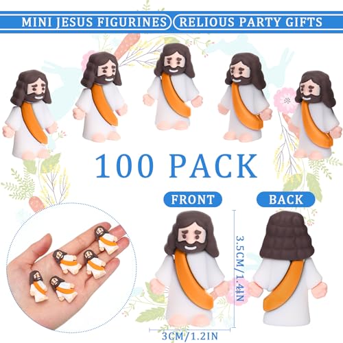 Mini Jesus Figurines for Church, Sunday School & Gifts
